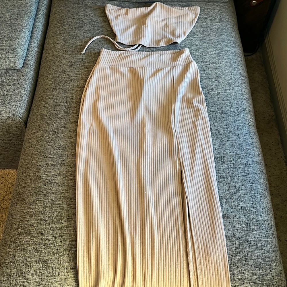 Tan 2 piece set